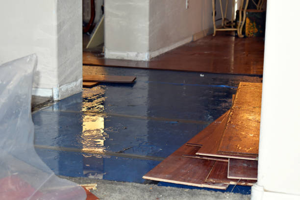 Professional Sewage Cleanup technician working in Portland, TX